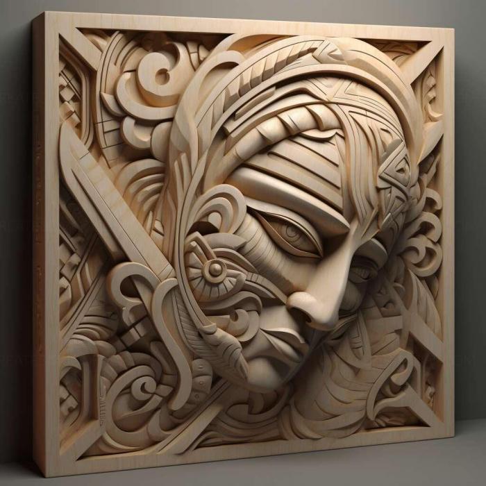 نموذج ثلاثي الأبعاد لآلة CNC 3D Art 